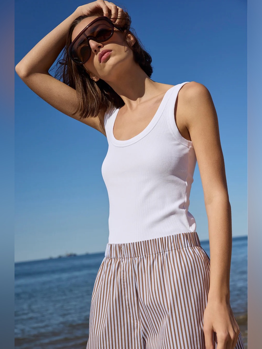 Soldout NYC The Scoop It Up Tank in white